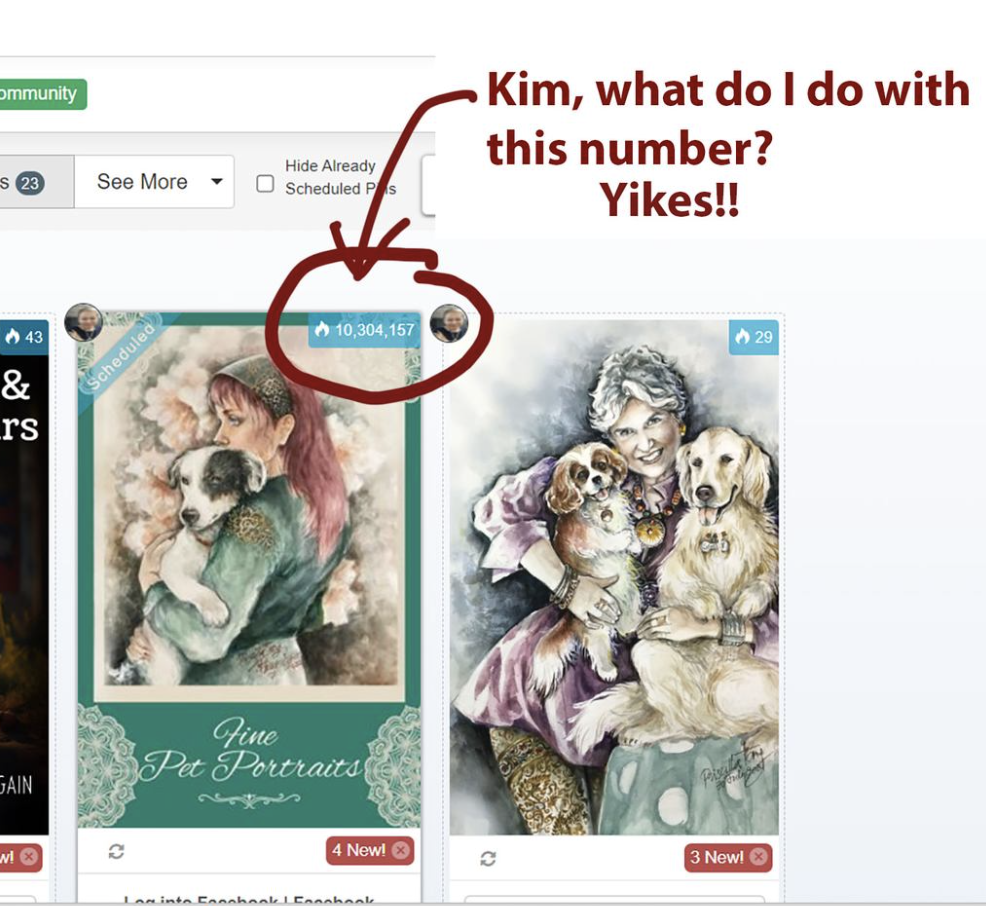 Priscilla Tang Pinterest pin result {December 2023}